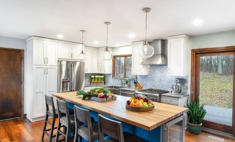 An Industrial Farmhouse Kitchen Kitchen near Ann Arbor Michigan